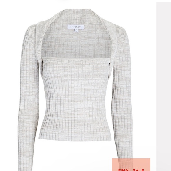 INTERMIX Raelyn Rib Knit Top - Picture 4 of 10